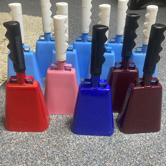 10 in. Cow bells, Bully Bells, Noise makers, Sporting Event Cheering bell - Picture 4 of 9